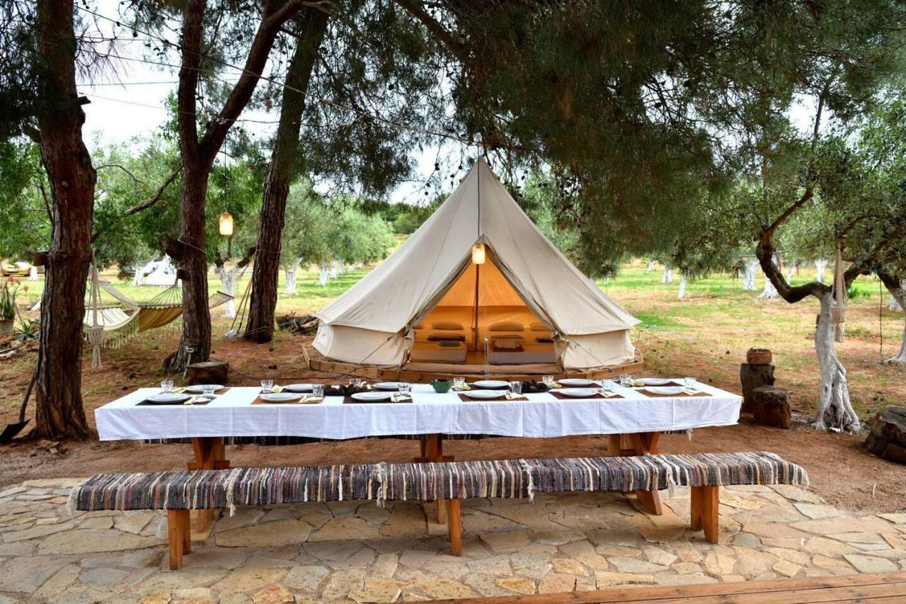 Glamping At A Lovely Tent In Skiaxtro- Marathopoli